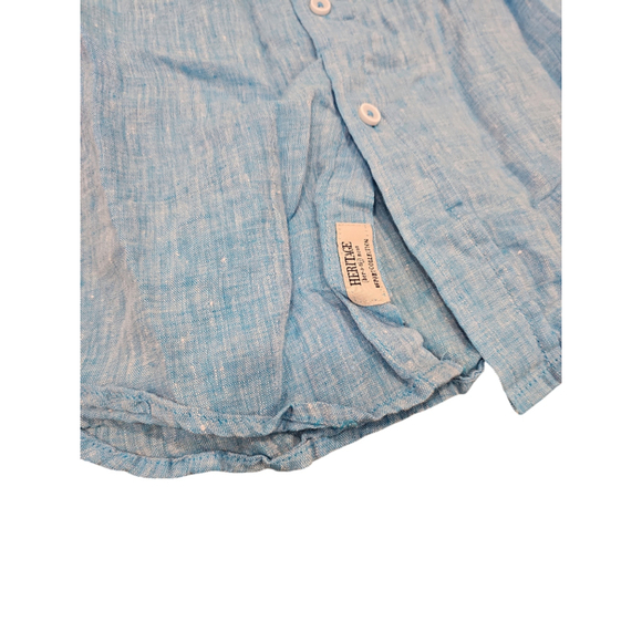 NWOT Heritage Report Collection Short Sleeve Linen Shirt Sz XL - Picture 6 of 8